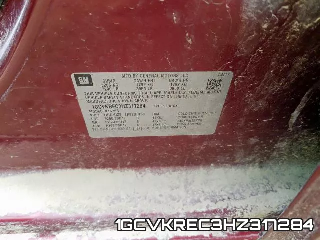 1GCVKREC3HZ317284 фото 2