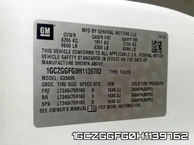 1GCZGGFG0H1139762 фото 2