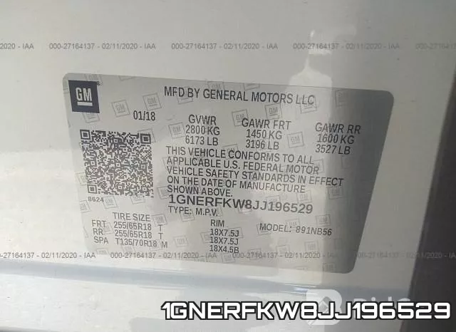 1GNERFKW8JJ196529 фото 10