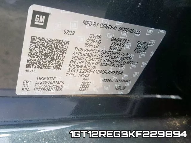 1GT12REG3KF229894 фото 2