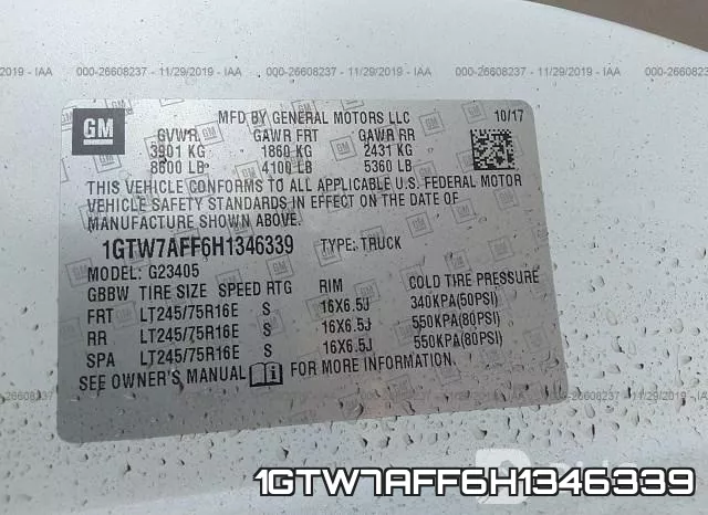 1GTW7AFF6H1346339 фото 10
