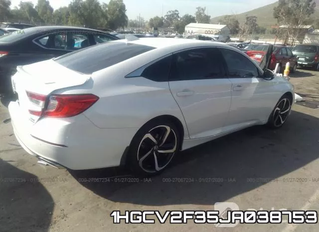 1HGCV2F35JA038753 фото 5