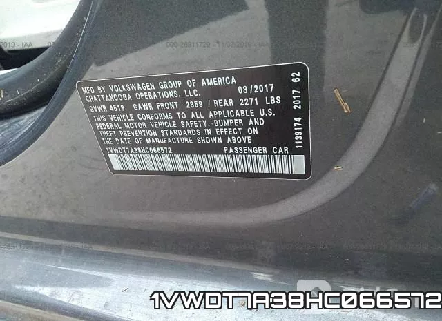 1VWDT7A38HC066572 фото 10