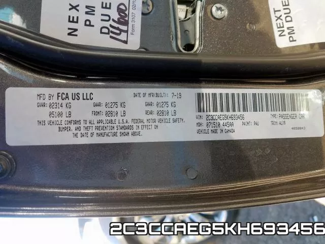 2C3CCAEG5KH693456 фото 2