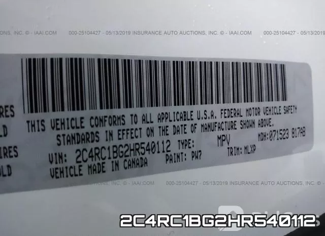 2C4RC1BG2HR540112 фото 10
