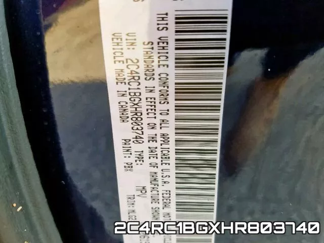 2C4RC1BGXHR803740 фото 2