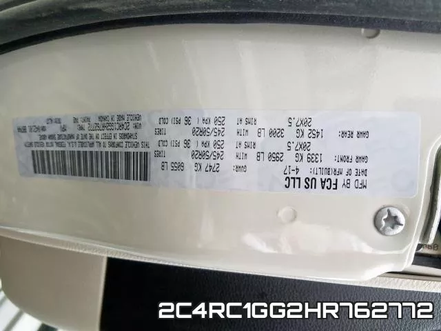 2C4RC1GG2HR762772 фото 2
