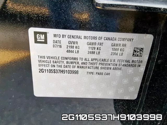 2G1105S37H9103998 фото 2