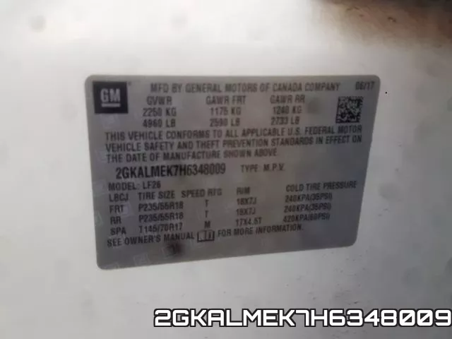 2GKALMEK7H6348009 фото 2