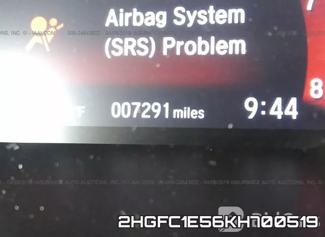 2HGFC1E56KH700519 фото 8