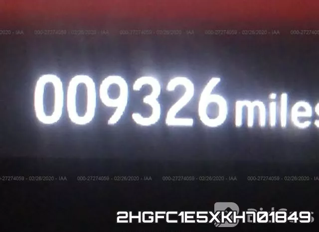 2HGFC1E5XKH701849 фото 8