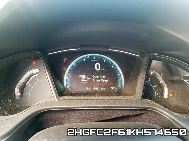 2HGFC2F61KH574650 фото 9