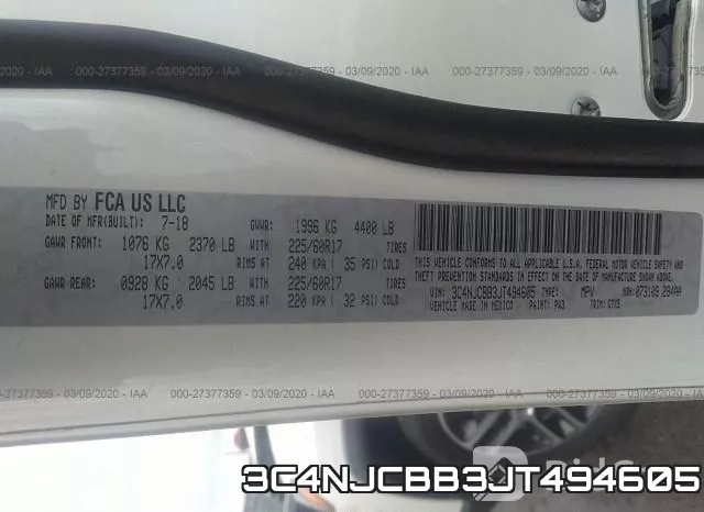3C4NJCBB3JT494605 фото 10