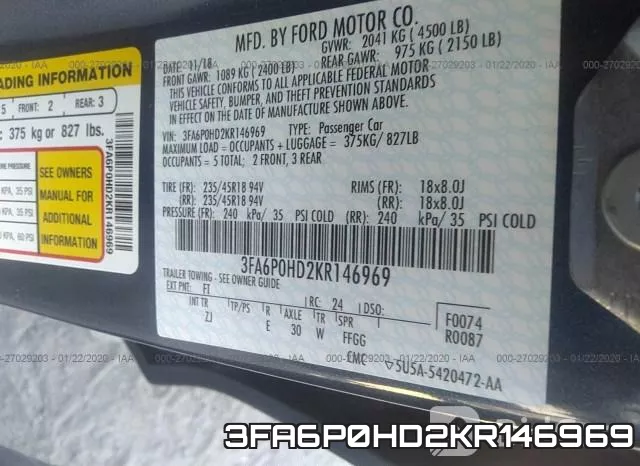 3FA6P0HD2KR146969 фото 10