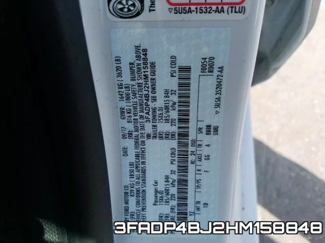 3FADP4BJ2HM158848 фото 2