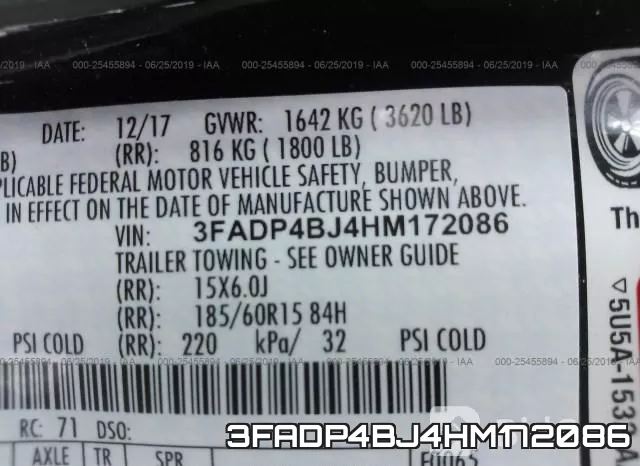 3FADP4BJ4HM172086 фото 10
