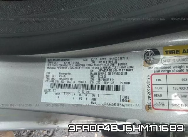 3FADP4BJ6HM171683 фото 10