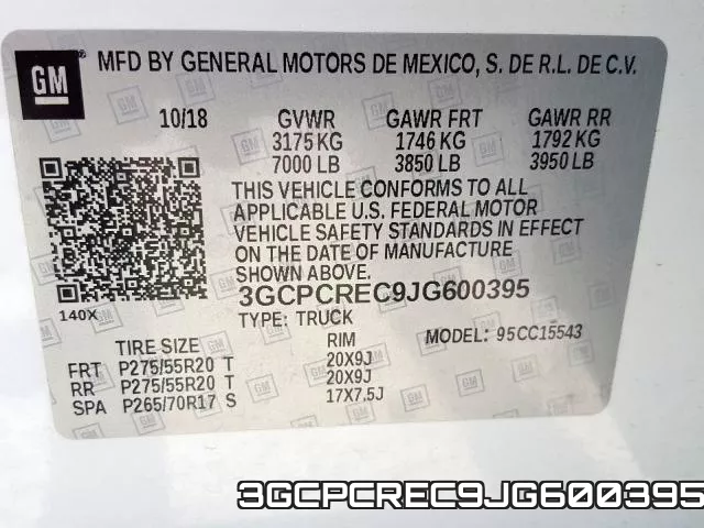 3GCPCREC9JG600395 фото 2
