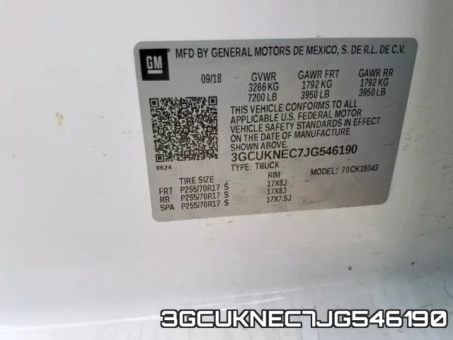 3GCUKNEC7JG546190 фото 2