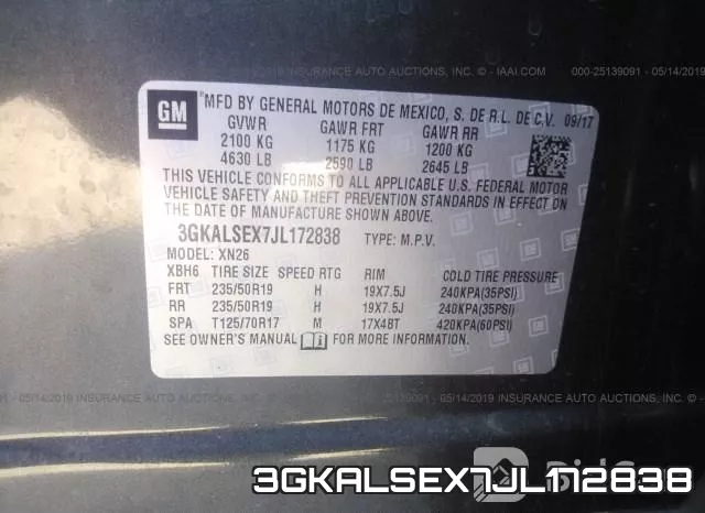 3GKALSEX7JL172838 фото 10