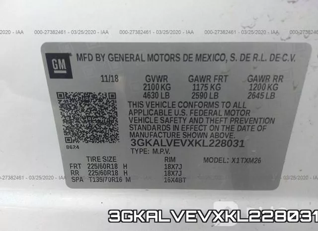 3GKALVEVXKL228031 фото 10