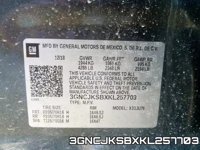 3GNCJKSBXKL257703 фото 2