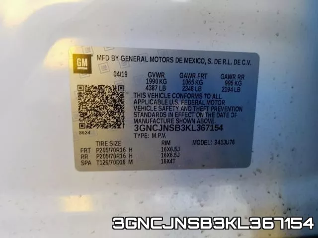 3GNCJNSB3KL367154 фото 2