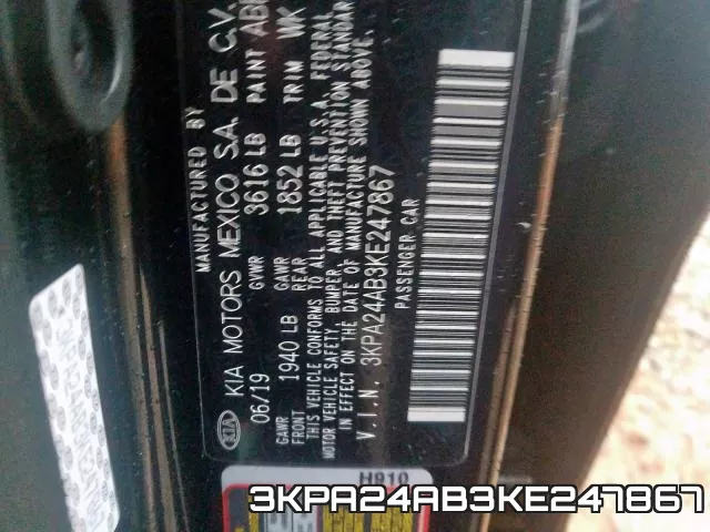 3KPA24AB3KE247867 фото 2