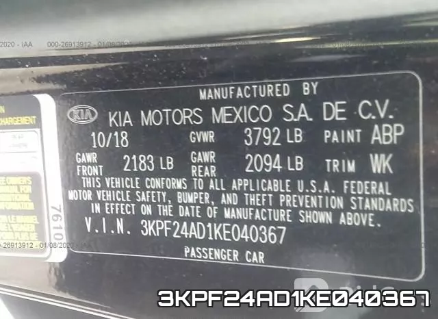 3KPF24AD1KE040367 фото 10
