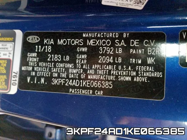 3KPF24AD1KE066385 фото 2