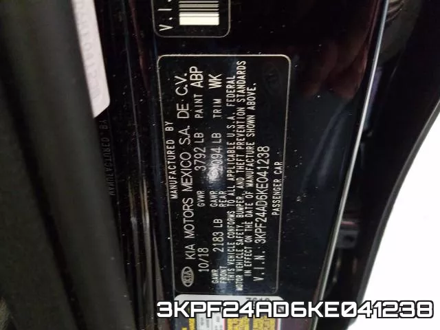 3KPF24AD6KE041238 фото 2