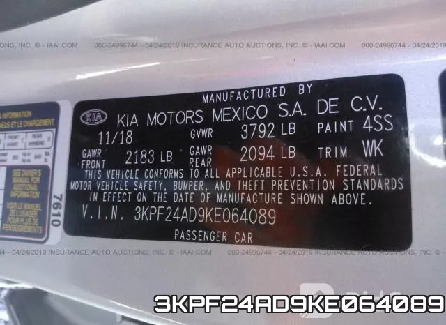 3KPF24AD9KE064089 фото 10