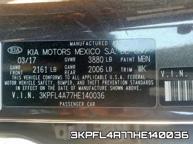 3KPFL4A77HE140036 фото 2