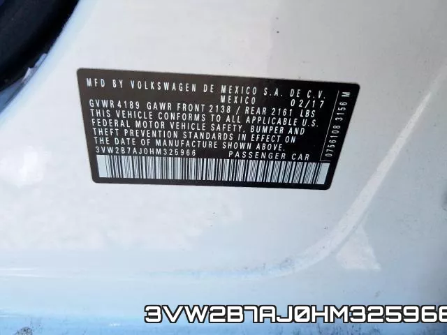 3VW2B7AJ0HM325966 фото 2