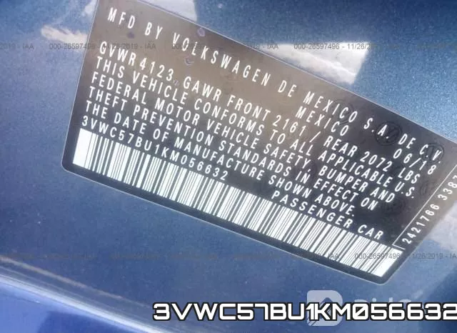 3VWC57BU1KM056632 фото 10