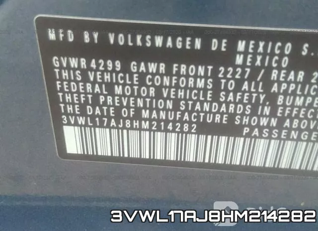 3VWL17AJ8HM214282 фото 10