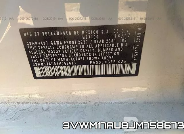 3VWM17AU8JM758673 фото 10