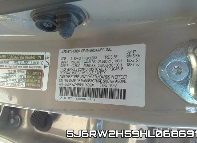 5J6RW2H59HL068691 фото 10