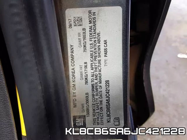 KL8CB6SA6JC421228 фото 2