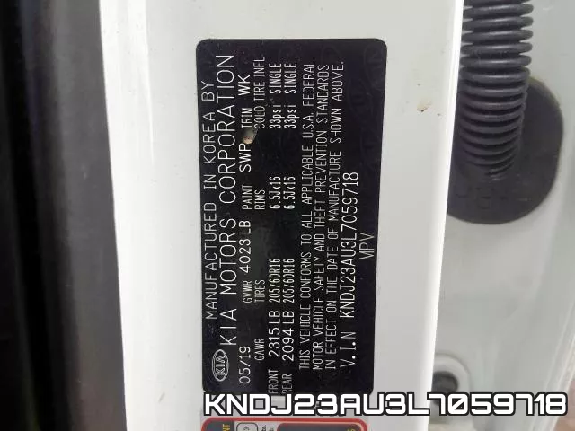 KNDJ23AU3L7059718 фото 2