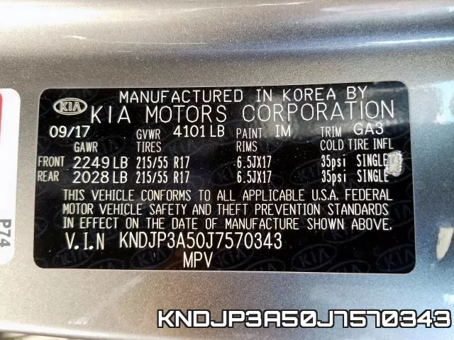 KNDJP3A50J7570343 фото 2