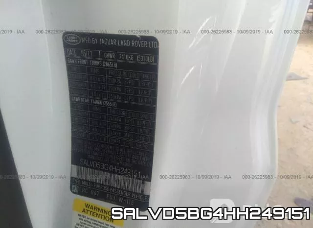 SALVD5BG4HH249151 фото 10