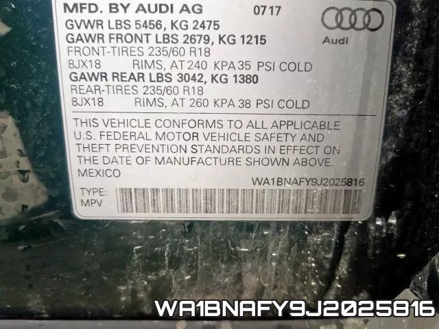 WA1BNAFY9J2025816 фото 2