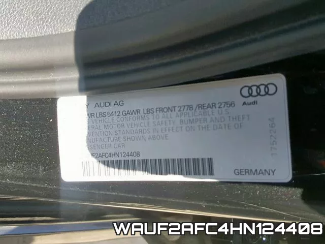 WAUF2AFC4HN124408 фото 2