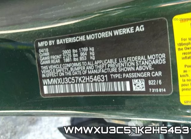 WMWXU3C57K2H54631 фото 10