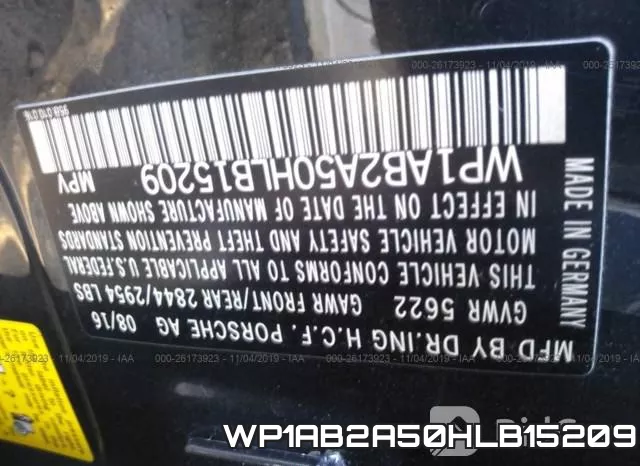WP1AB2A50HLB15209 фото 10