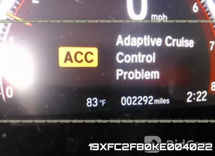 19XFC2F80KE004022 фото 8