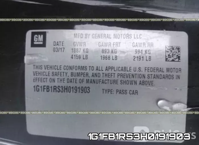 1G1FB1RS3H0191903 фото 10