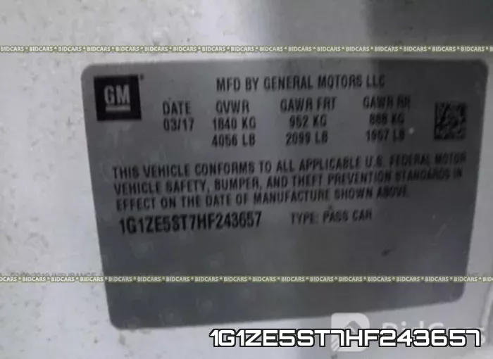 1G1ZE5ST7HF243657 фото 10