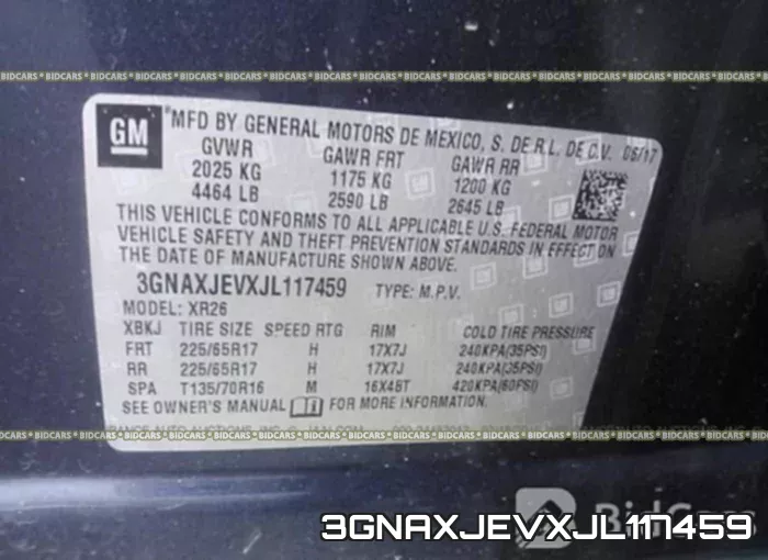 3GNAXJEVXJL117459 фото 10